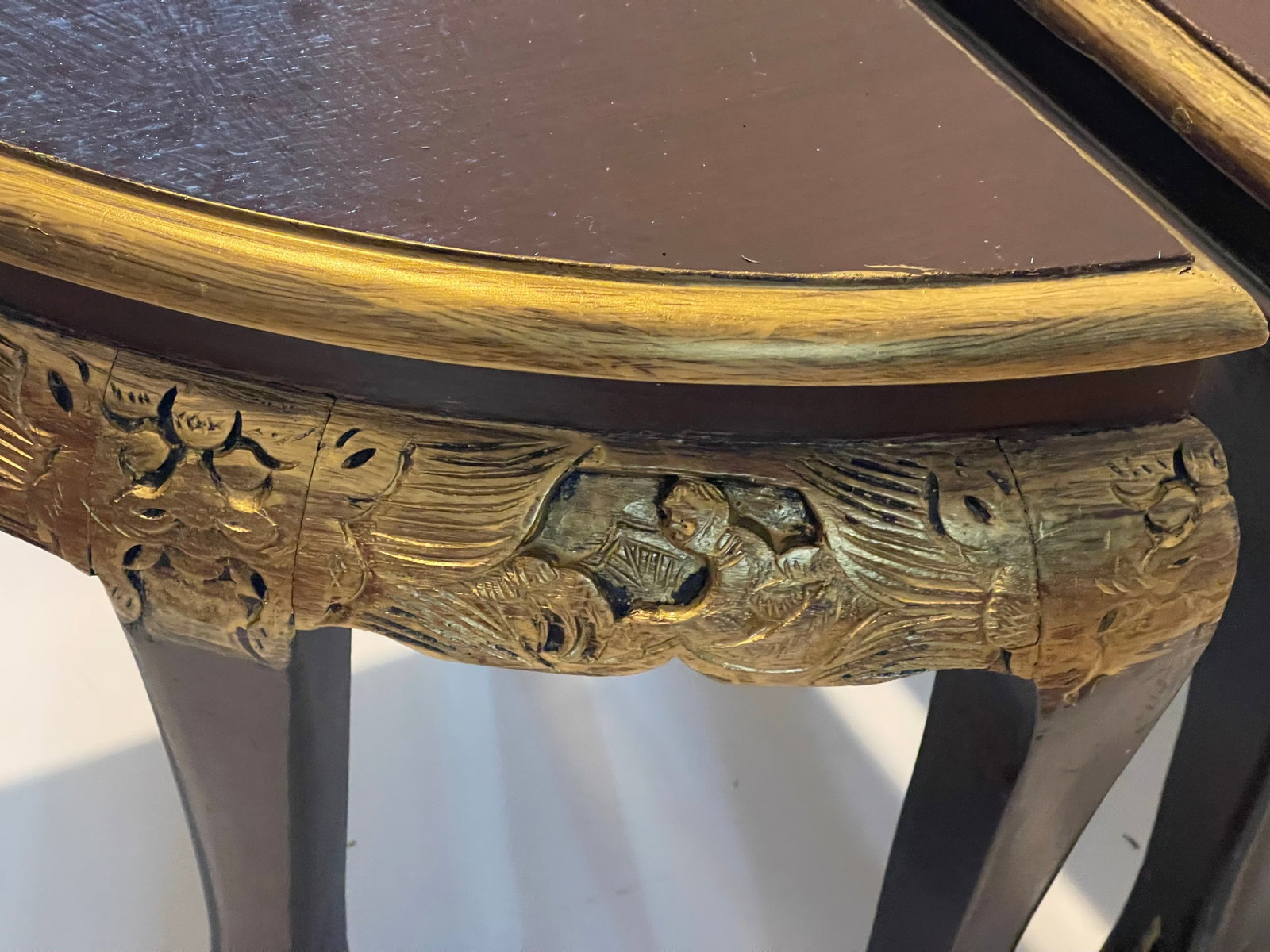 20 Th C Vintage Chinese Chinoiserie Stools Set 6 Carved - 5