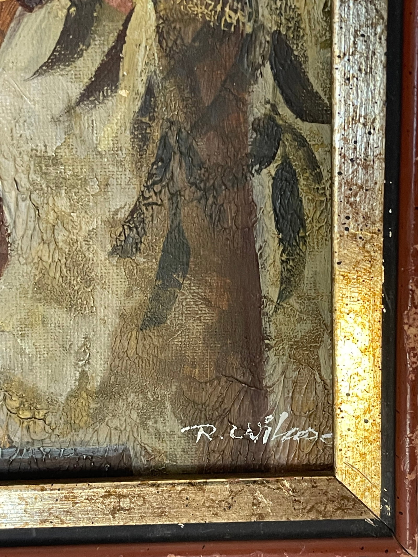1960s Barock Revival Oil on Canvas Still Life Painting Signed Framed - 3