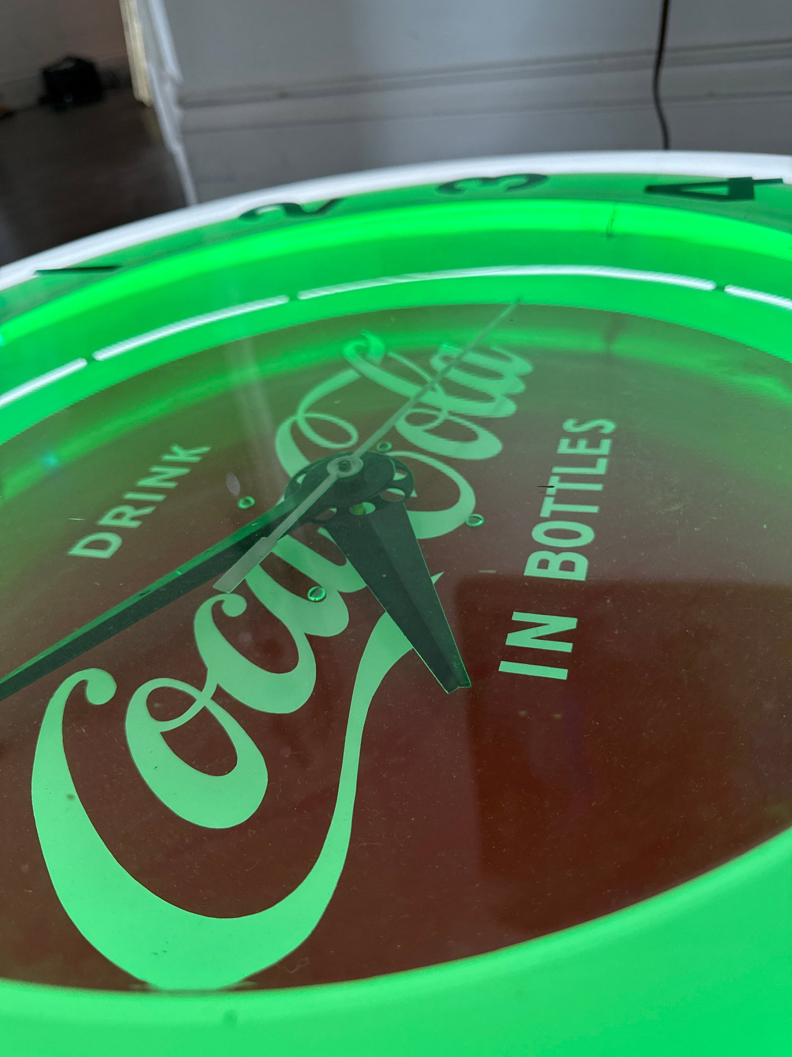 1950s Original Coca Cola Cleveland Neon Advertising Clock - 10
