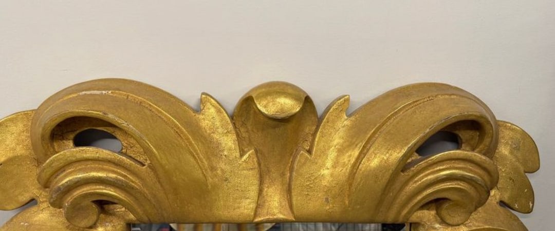 Late 20th Century Ornate Gold Leaf Carved Mirror - 4