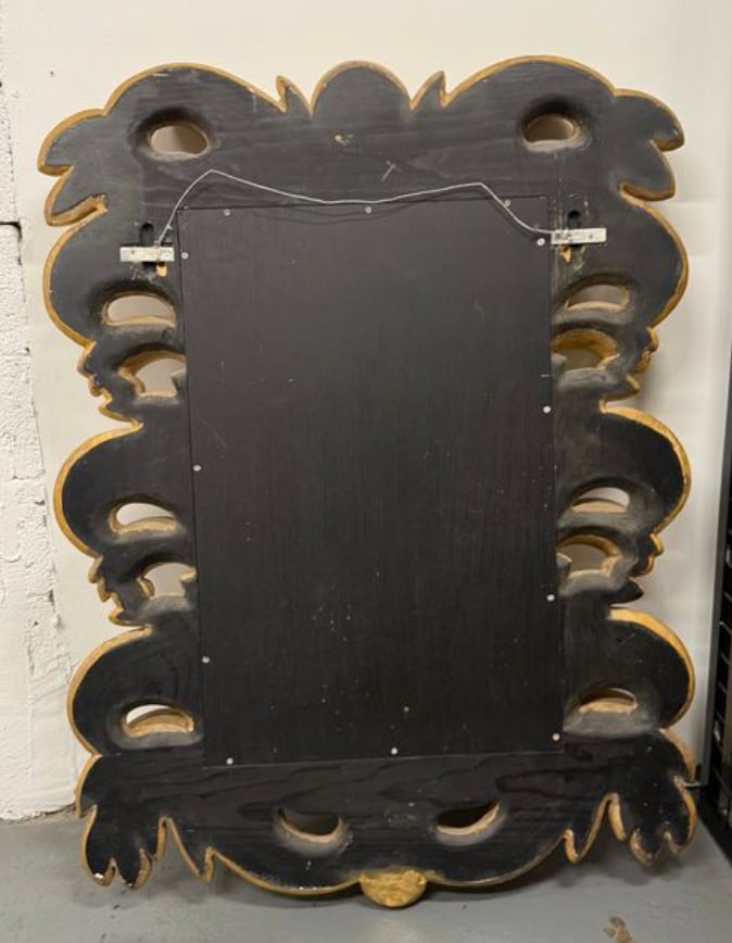 Late 20th Century Ornate Gold Leaf Carved Mirror - 5