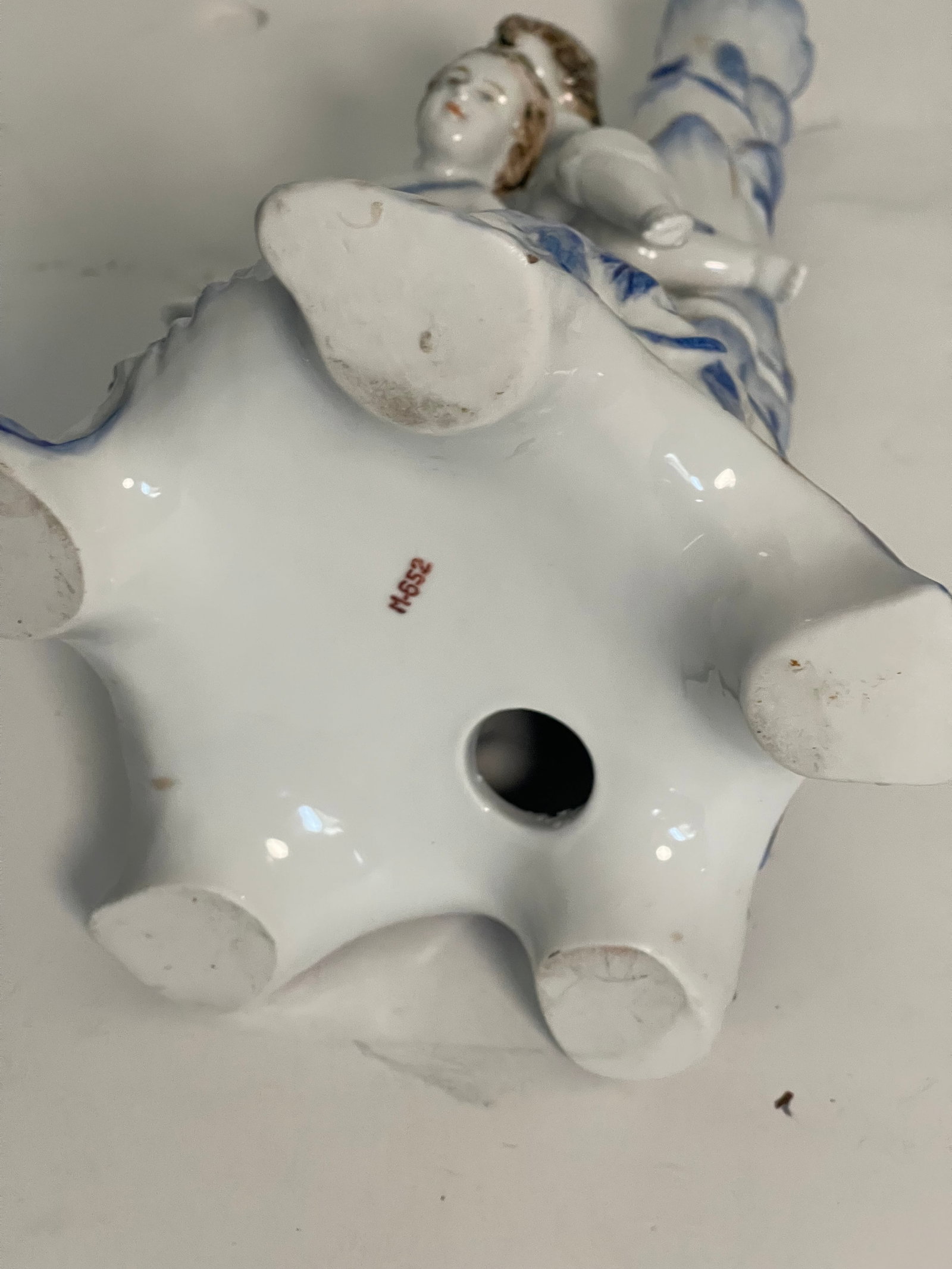 Vintage German Meisen Style Porcelain Figural 2 Parts Candleholders - 11