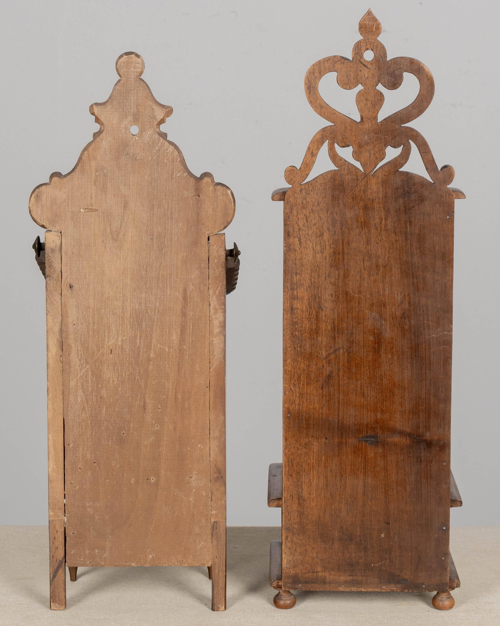 French Provencal Walnut Boxes, Set of 2 - 4