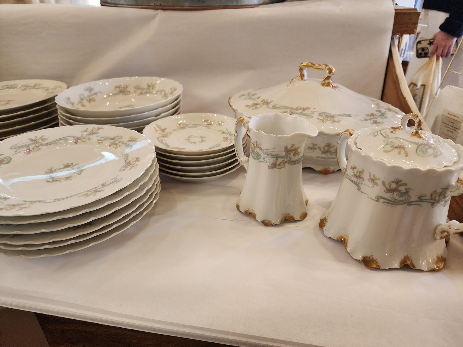 36 Piece Haviland Limoges Vintage Dessert Dish Set - 2