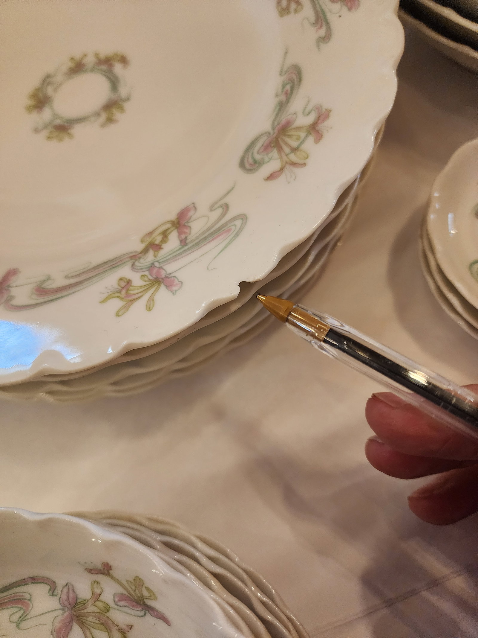 36 Piece Haviland Limoges Vintage Dessert Dish Set - 5