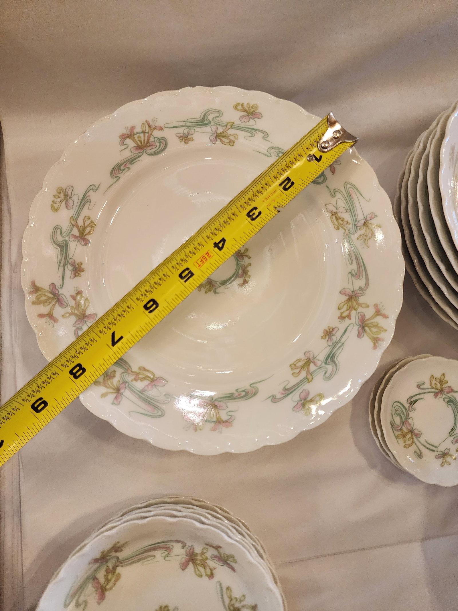 36 Piece Haviland Limoges Vintage Dessert Dish Set - 6