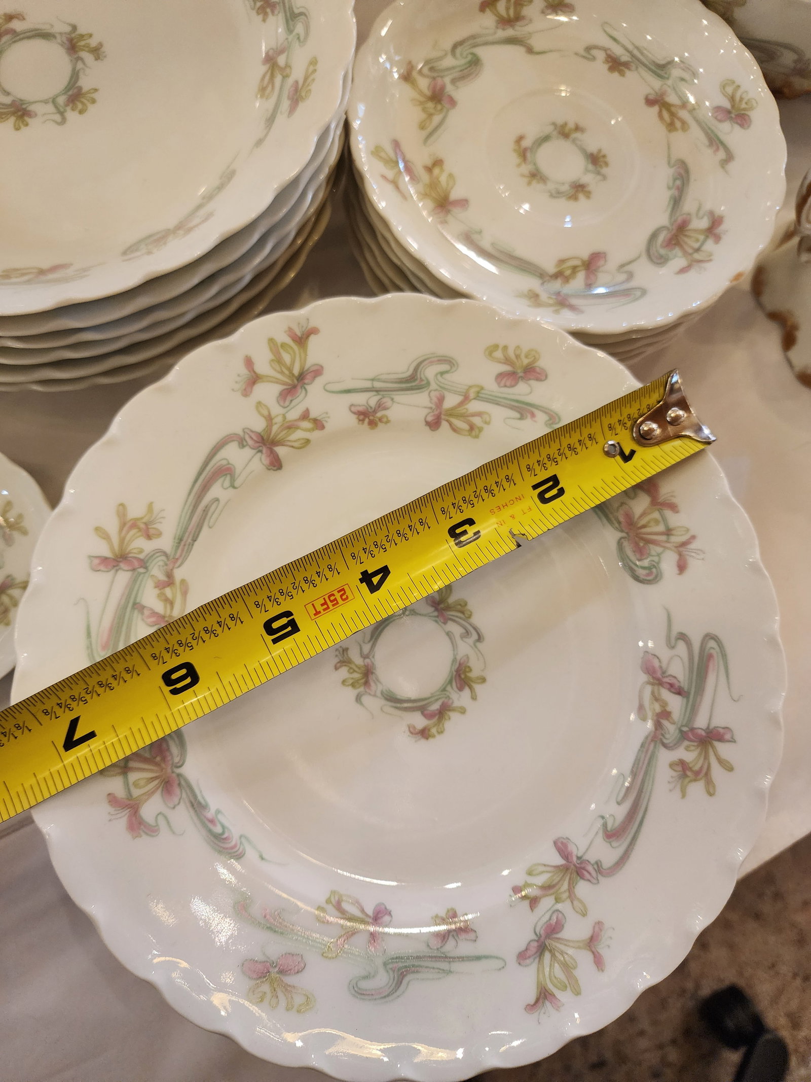 36 Piece Haviland Limoges Vintage Dessert Dish Set - 8