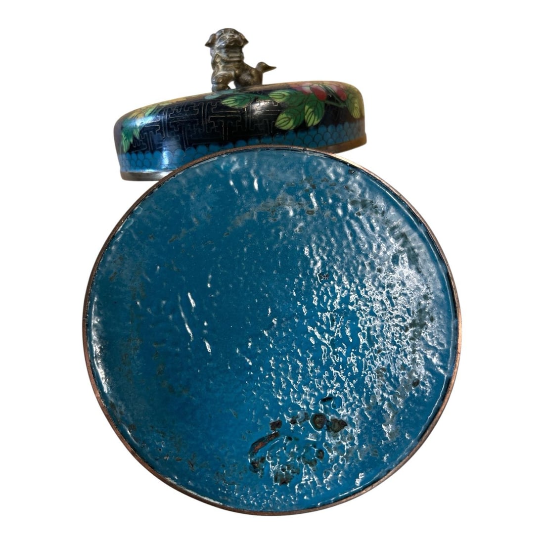 Antique Cloisonne Tea Caddy - 5