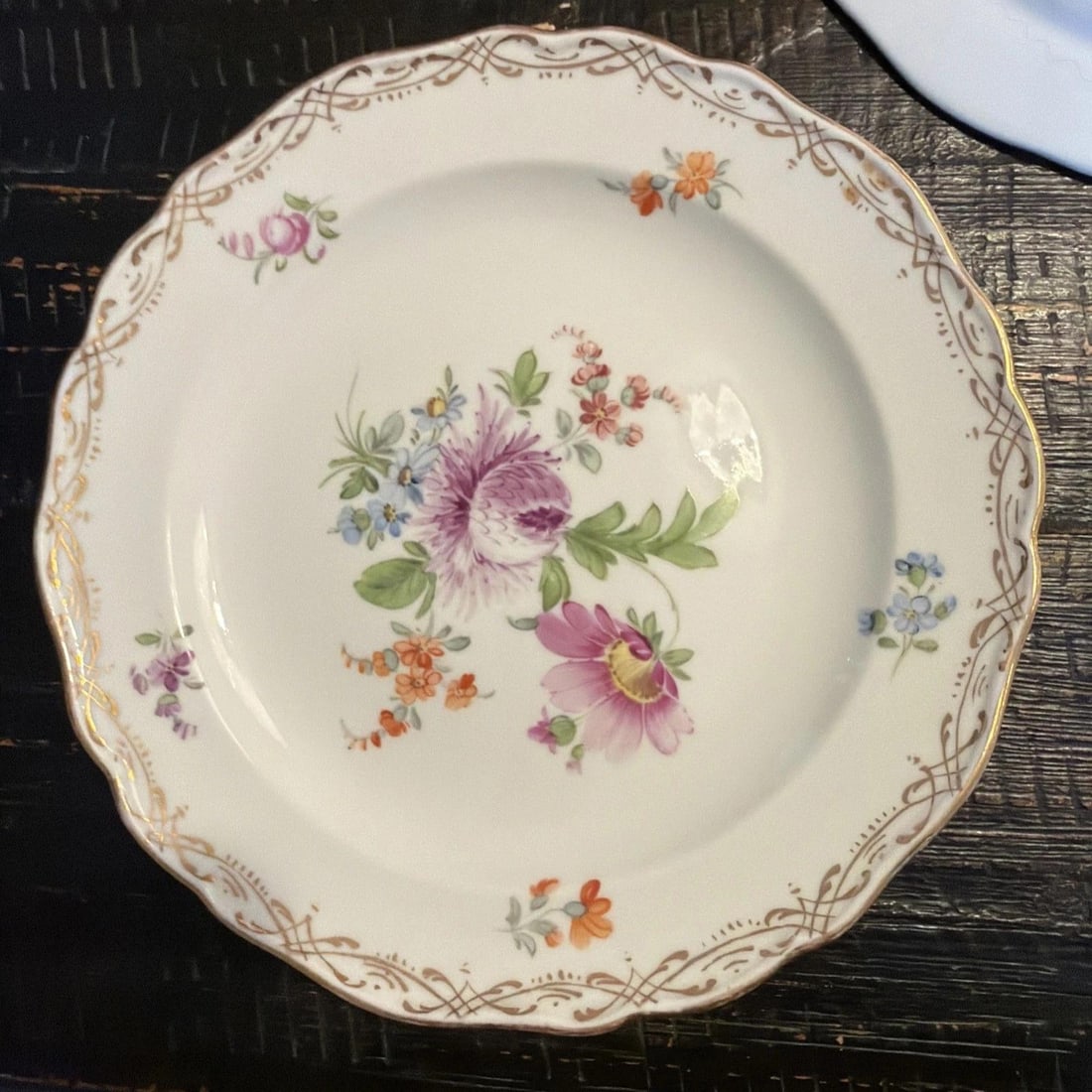 Late 19th Century Meissen MS220 7inch Plates (7) Plus Matching Gravy Boat - 6