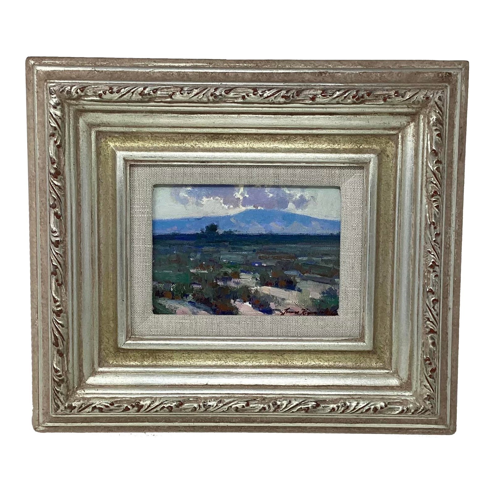 James Elwood Reynolds(1926-2010) "South of Bisbee": A prominent Western painter, Jim Reynolds was known for his impressionistic paintings of the life of Old West cowboys. His works are in museum and private collections throughout the United States. He