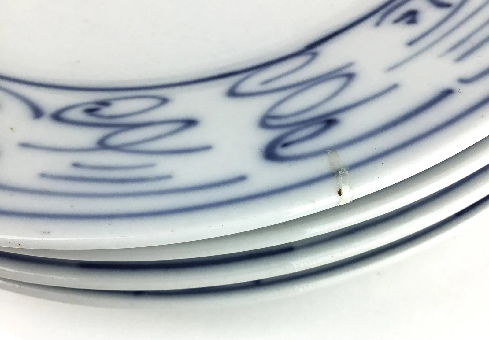Antique Chinese Double Happiness Porcelain Plates - Set of 4 - 6