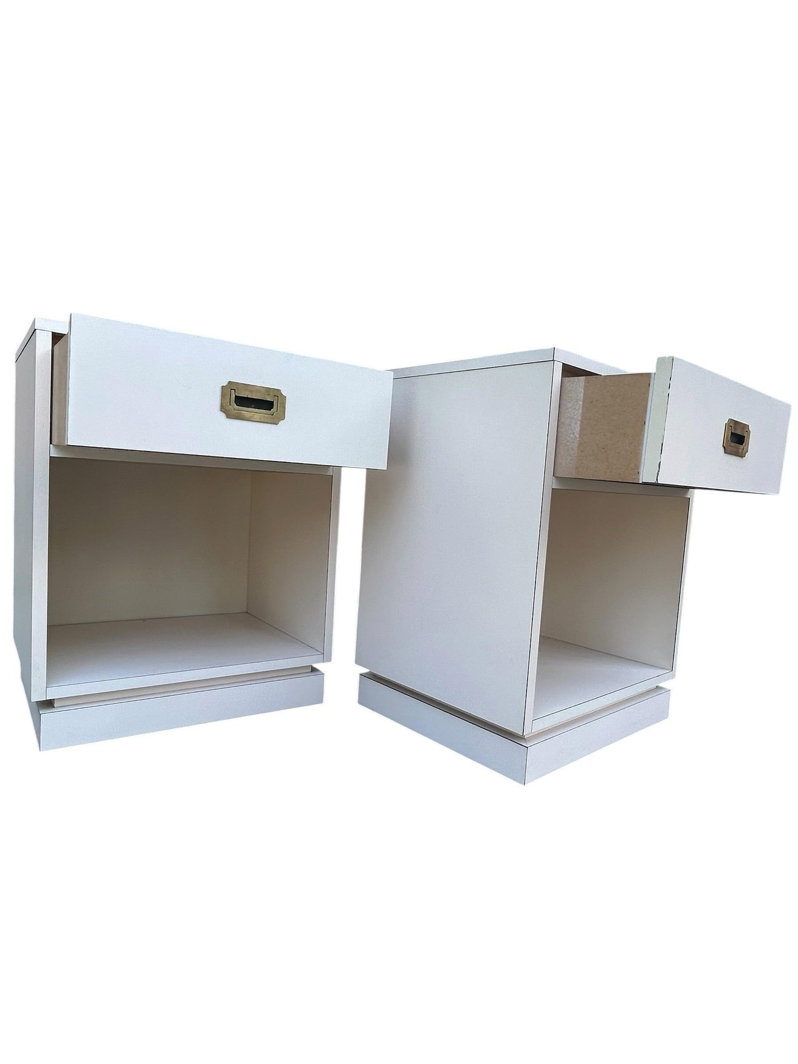 Pair of Vintage Campaign Style Bedside Tables - 5