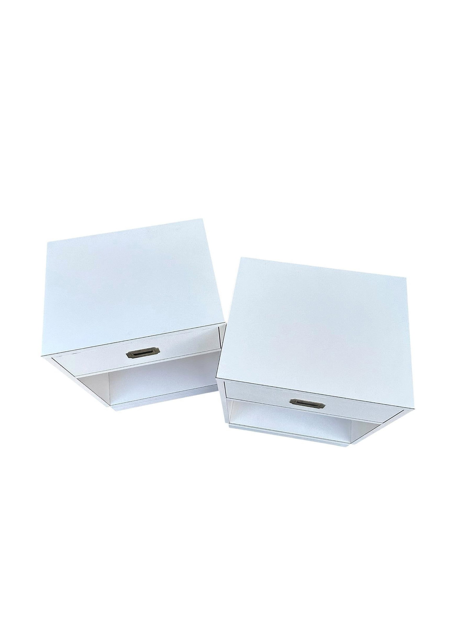 Pair of Vintage Campaign Style Bedside Tables - 6