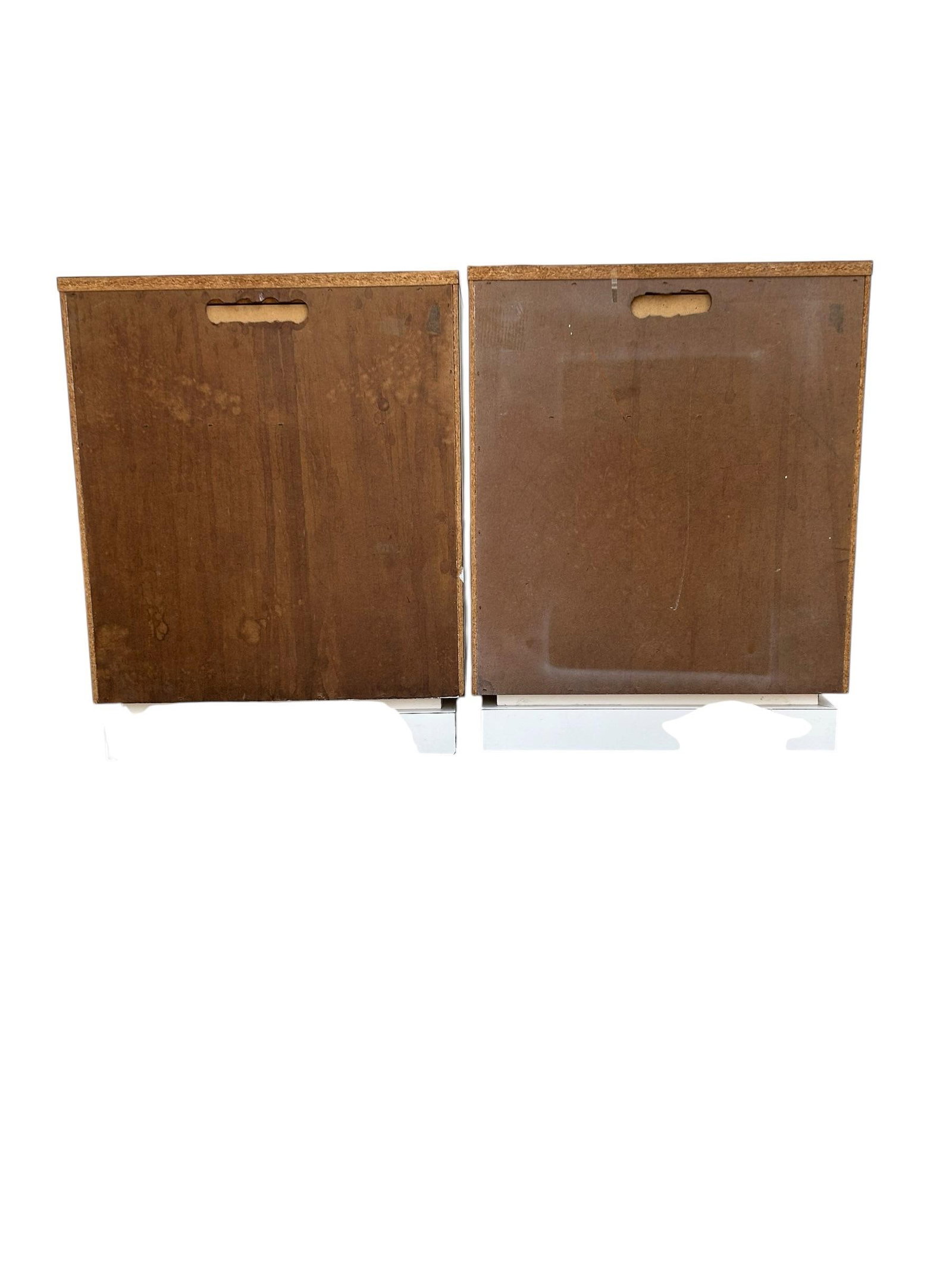Pair of Vintage Campaign Style Bedside Tables - 9