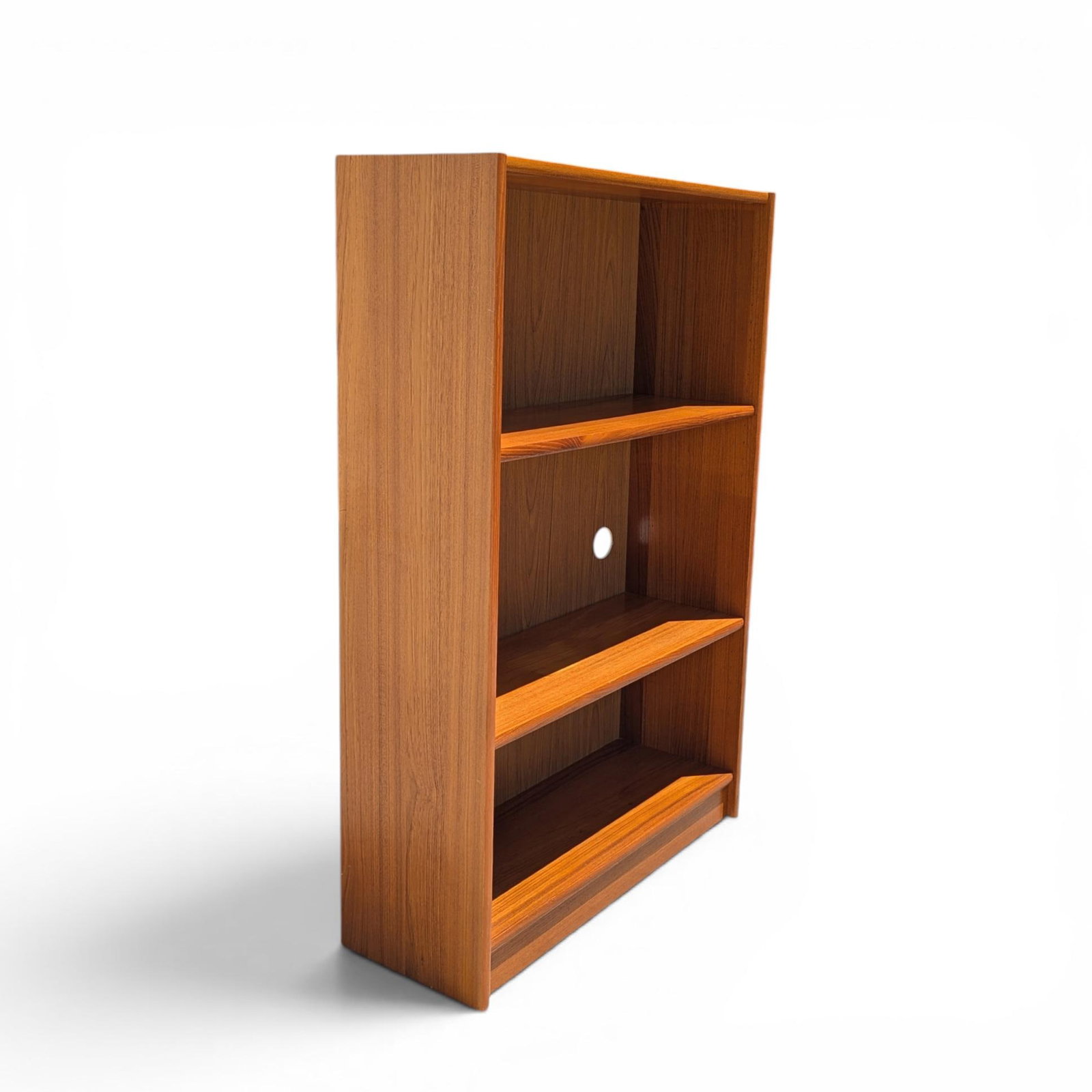 Petite Vintage Teak Bookcase, Danish Modern, 1970s - 9