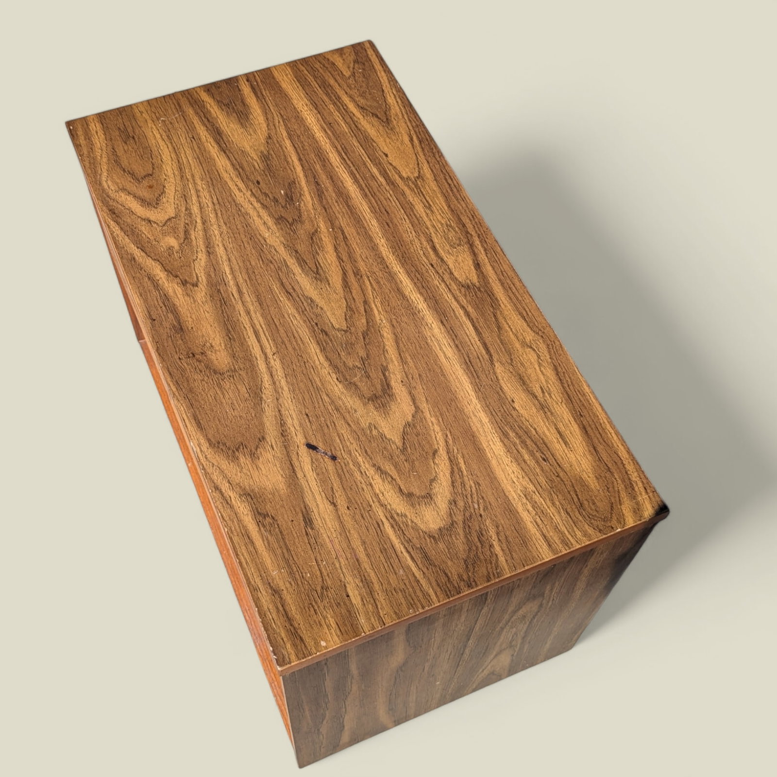 Bassett Mid-Century Carved Wood Two-Drawer Nightstand - 4