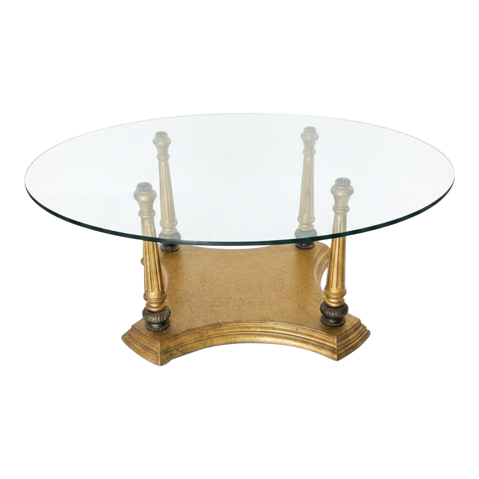 Vintage Italian-Style Gilded Neoclassical Coffee Table (1 of 7)