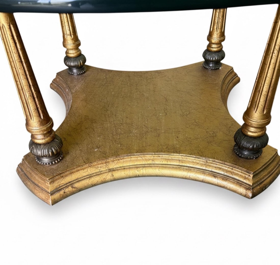 Vintage Italian-Style Gilded Neoclassical Coffee Table - 5