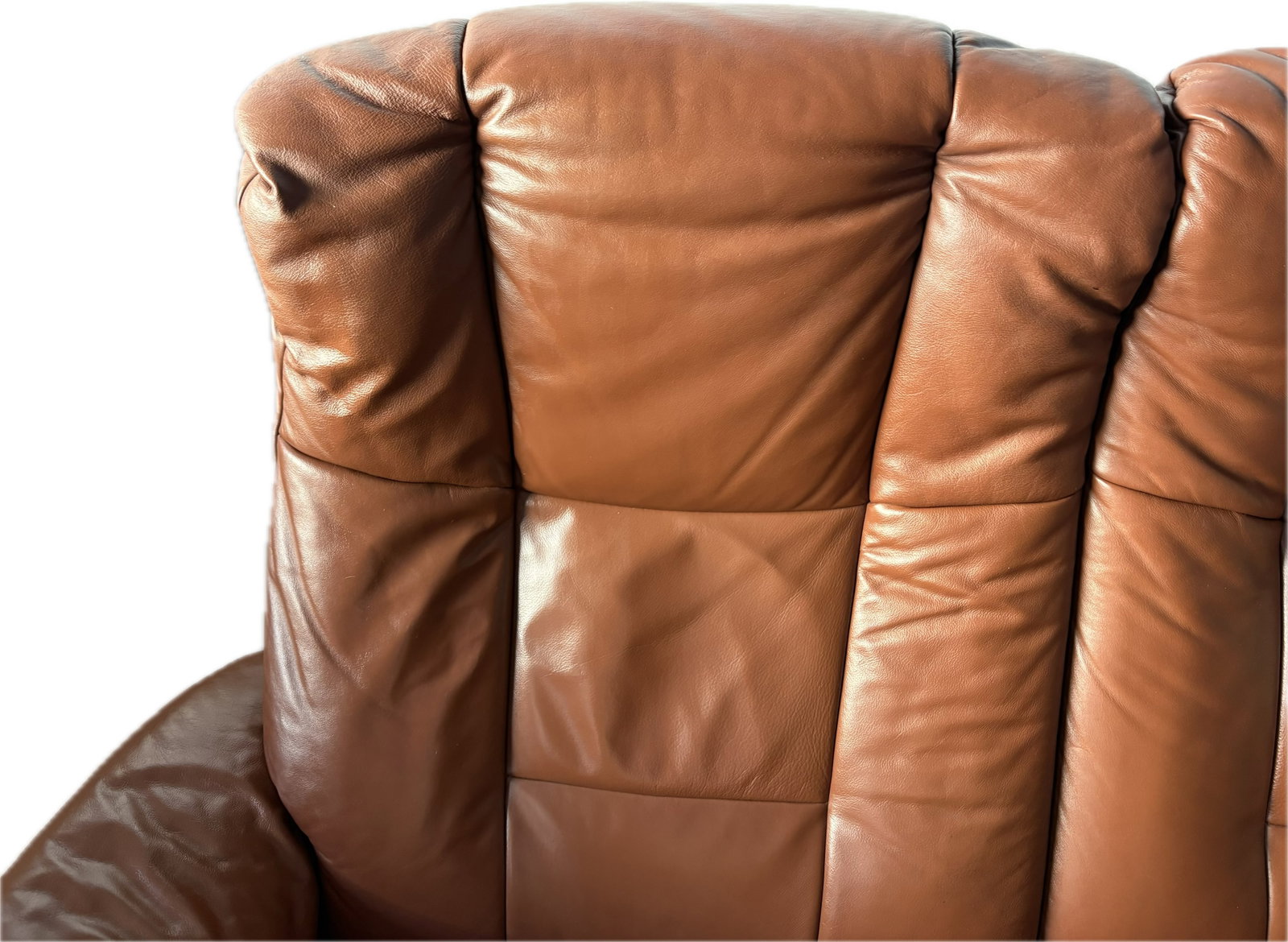 Vintage Ekhornes Leather Stressless Reclining Loveseat - 12