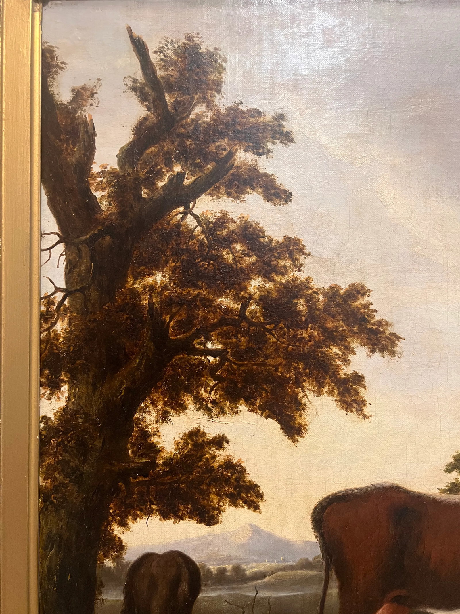 Large Scale 19th Century English School Bucolic Landscape Oil Painting - 4