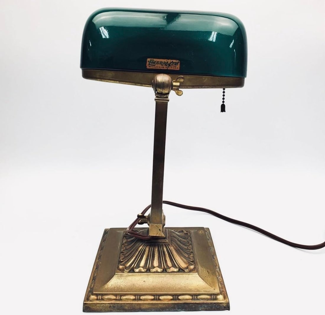Vintage McFaddin & Co. Emeralite Bankers Desk Lamp No. 8734 - 2