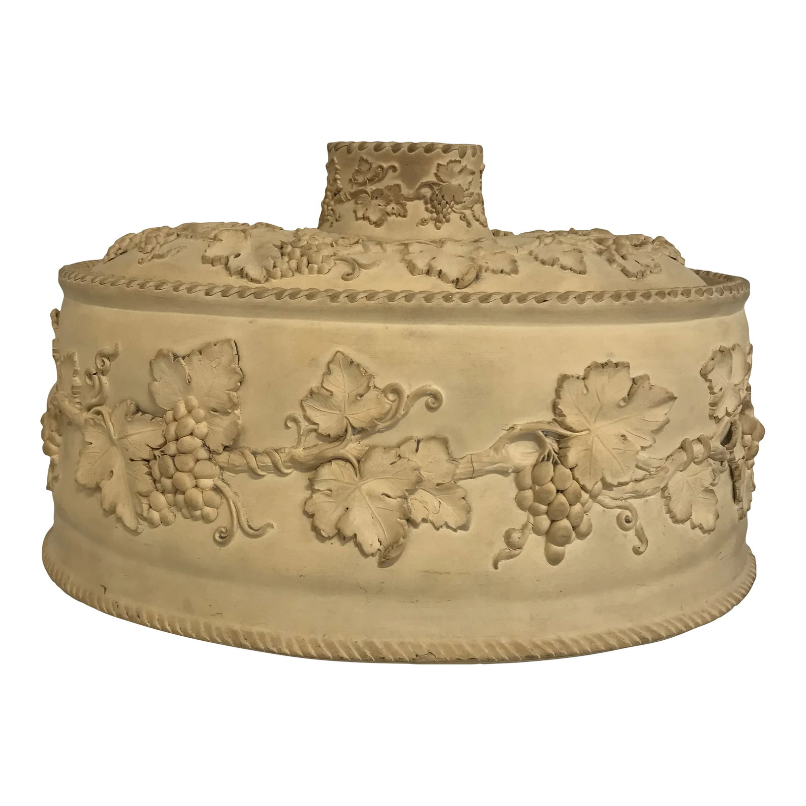 Late 19th Century Large 3pc Antique Wedgwood Caneware Game Pie Dish / Tureen C1870 #4: Fine quality antique Wedgwood 3pc cane ware game pie dish with foliate and grape vine motif to body. Original liner included. Condition: Alterations: Original Condition Unaltered Imperfections: Some I