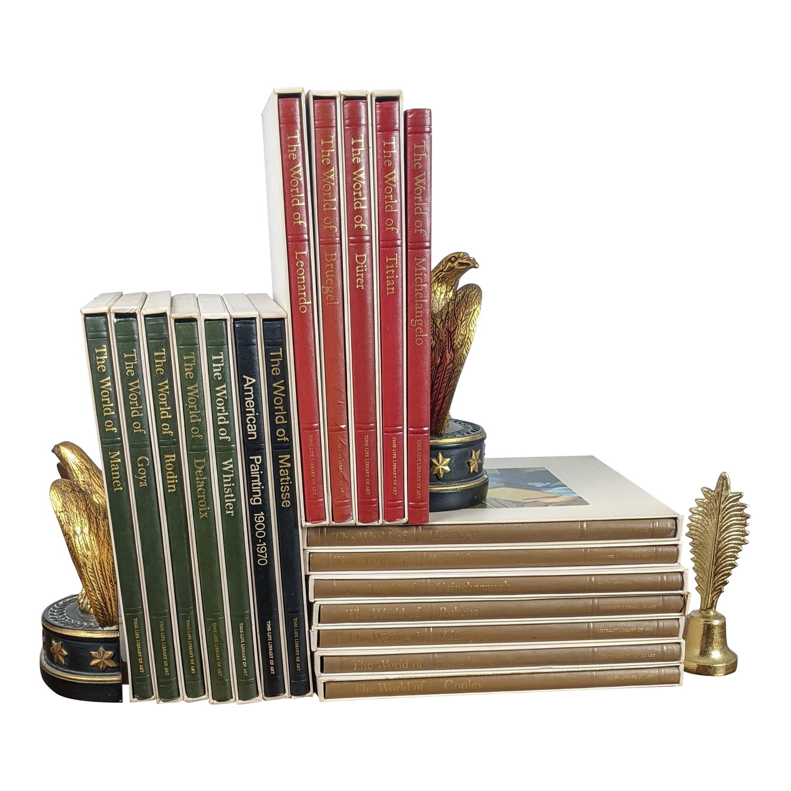 19-Volume Vintage Time-Life Library of Art Books, Decorative Designer Set: A beautifully coordinated collection of 19 vintage volumes from the celebrated Time-Life Library of Art series, published during the 1960s and early 1970s. Richly illustrated and substantial in
