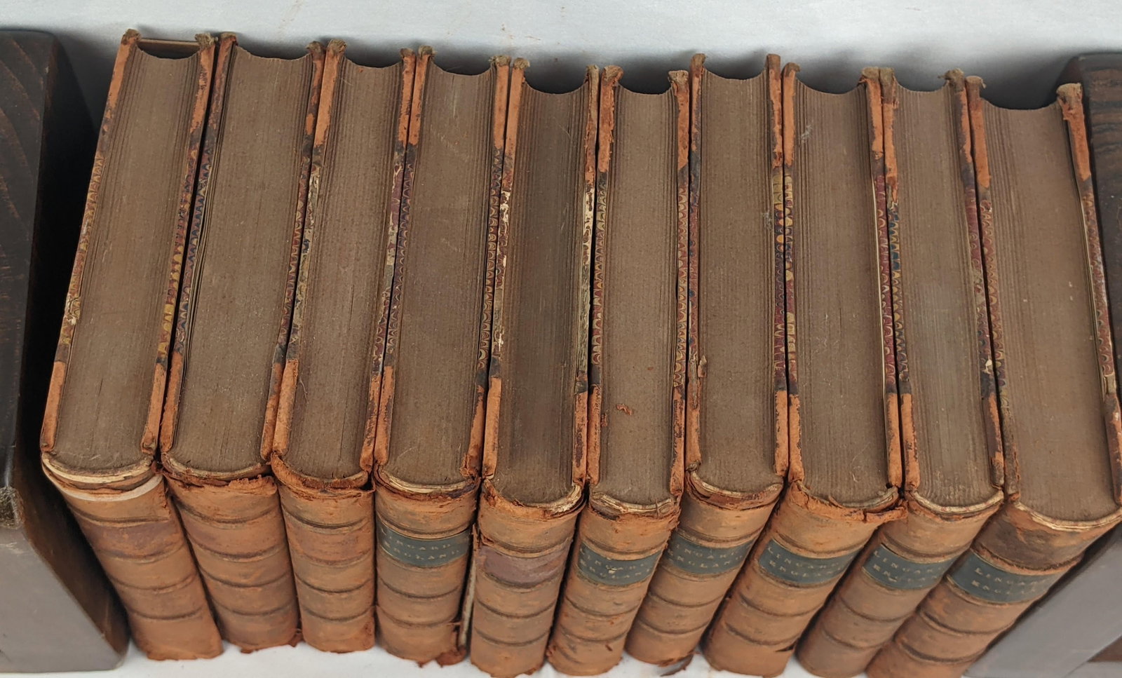1855 John Lingard's Illustrated History of England, Complete 10-Volume Leather Set - 9