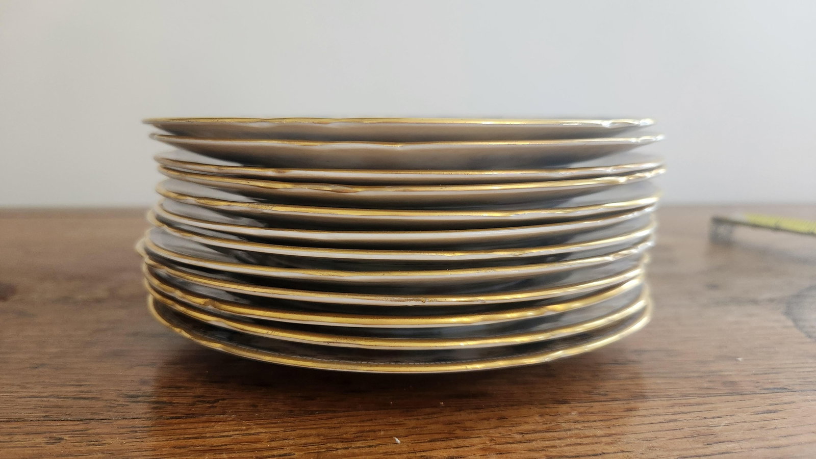 Vintage Shelley Sheraton 13291 Blue & Gold Bone China 16-Piece Serving Set - 3