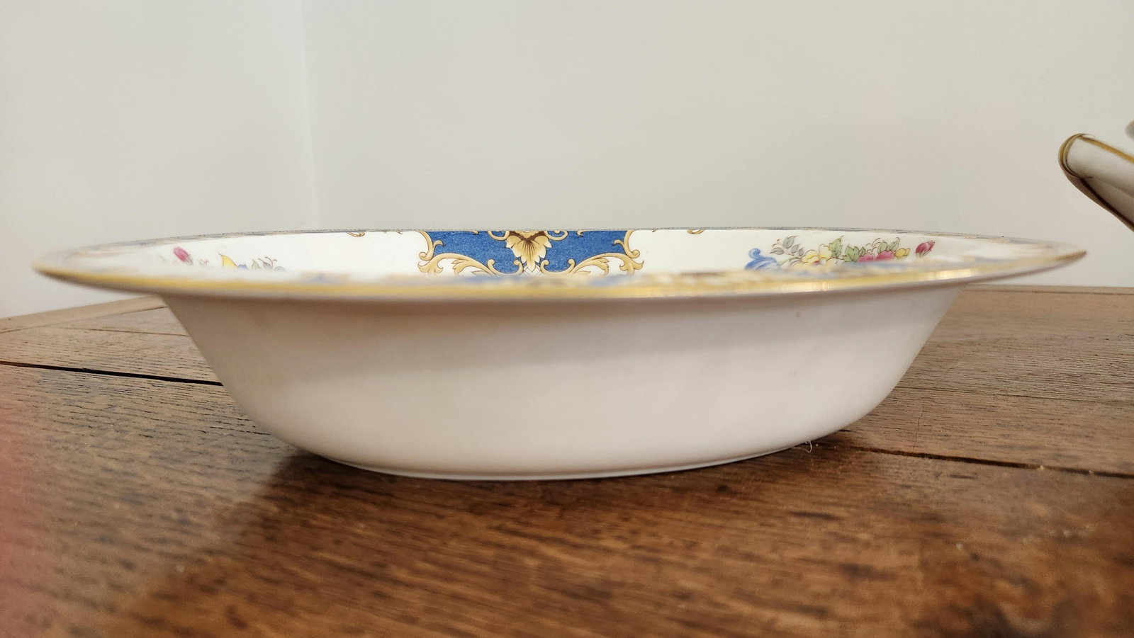 Vintage Shelley Sheraton 13291 Blue & Gold Bone China 16-Piece Serving Set - 5