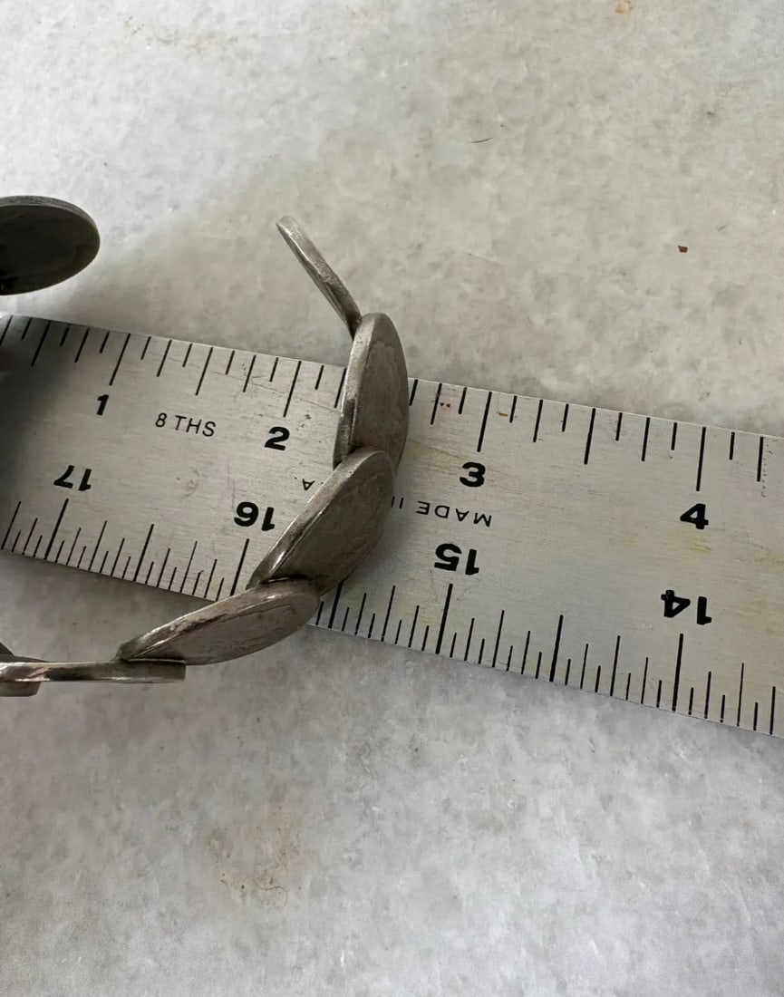 Vintage Buffalo Nickel Coin Cuff Bracelet - 5