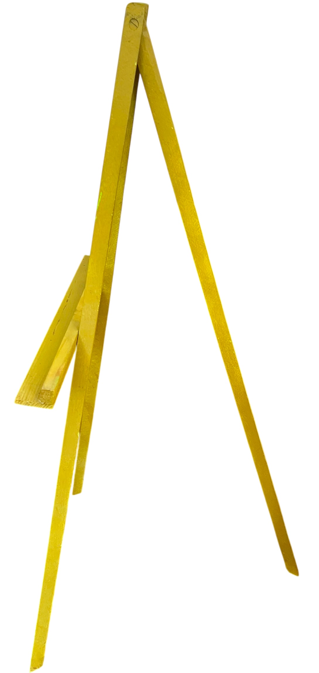 Vintage Chartreuse Painted Wood Artist's Display Easel, 36" - 3