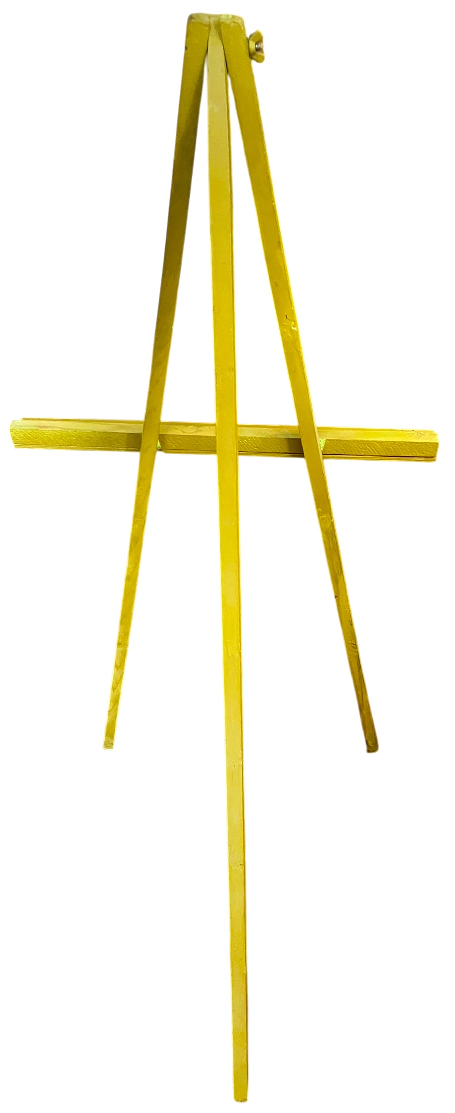 Vintage Chartreuse Painted Wood Artist's Display Easel, 36" - 4