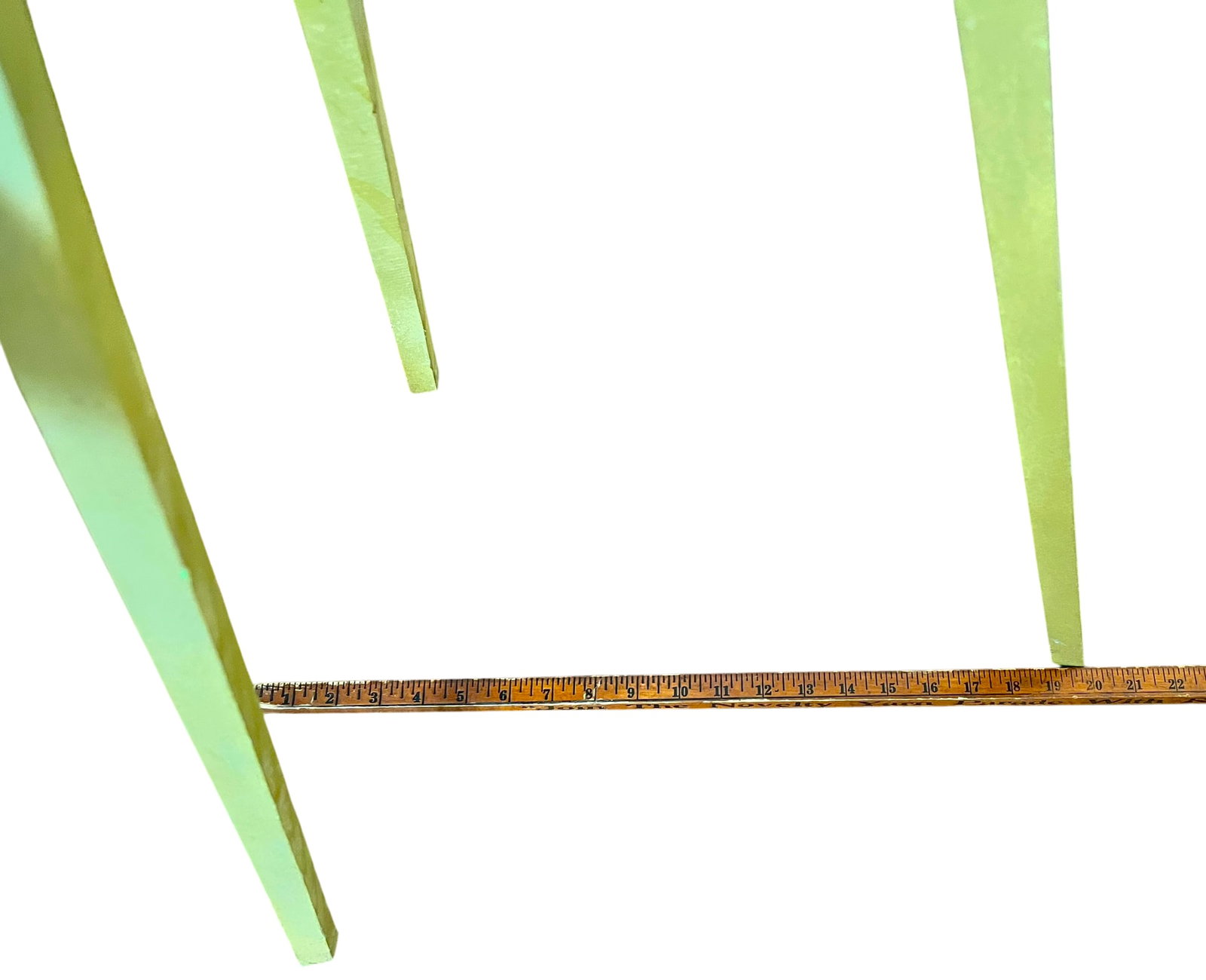 Vintage Chartreuse Painted Wood Artist's Display Easel, 36" - 8