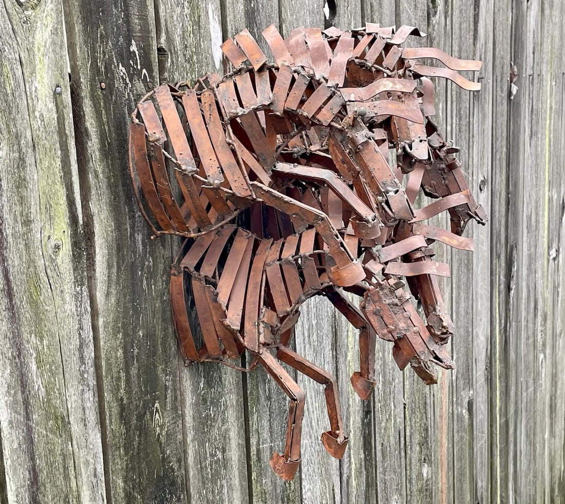 Wild Stallions Oxidized Metal Wall Hanging - 3