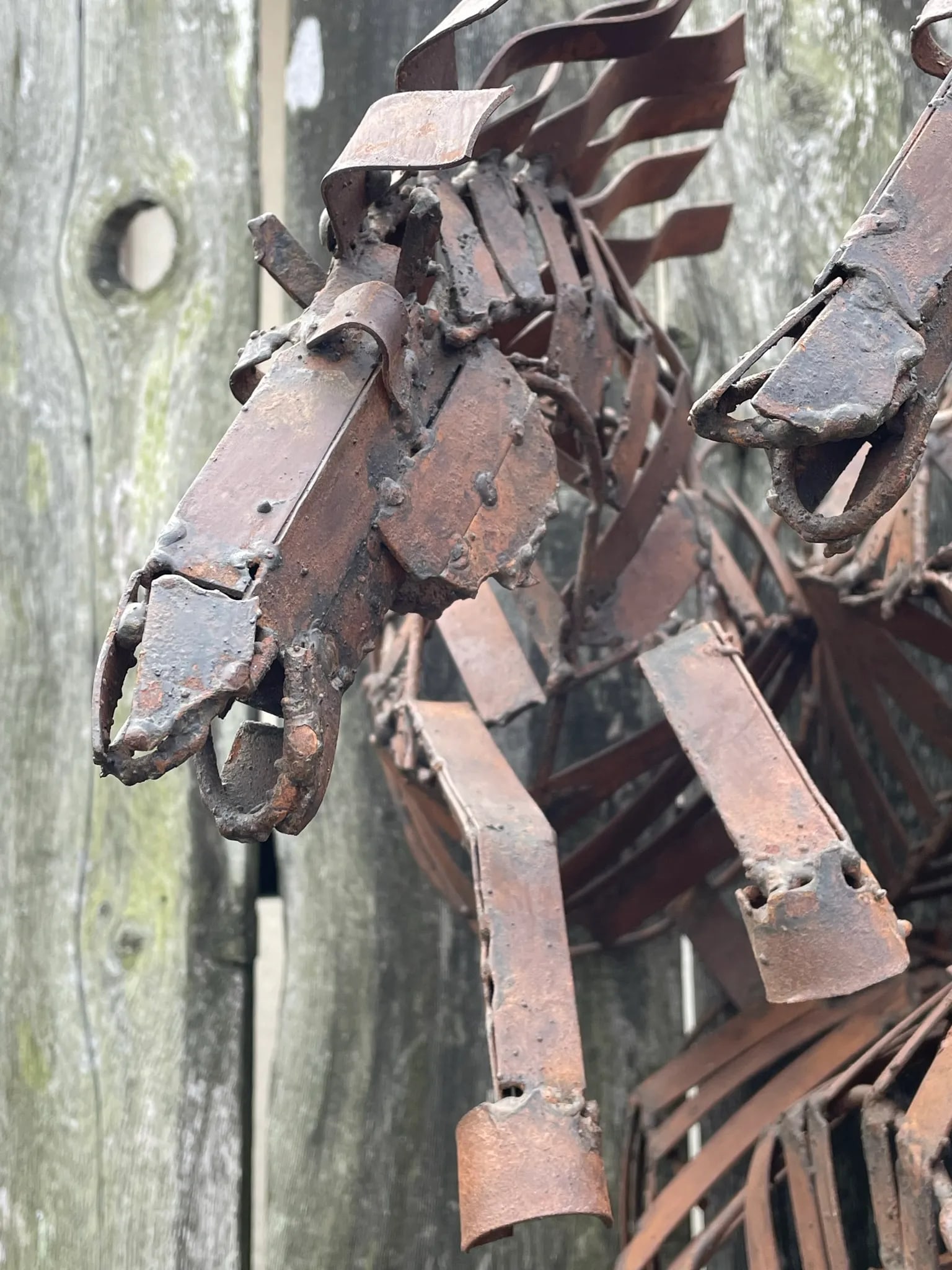 Wild Stallions Oxidized Metal Wall Hanging - 5