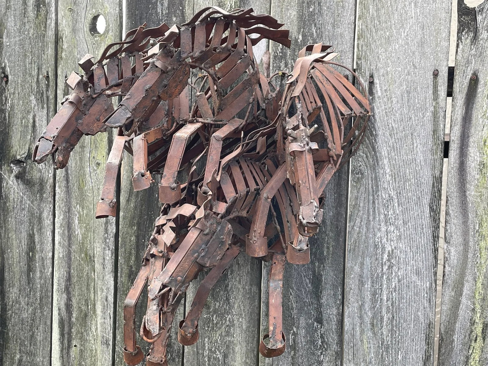 Wild Stallions Oxidized Metal Wall Hanging - 8