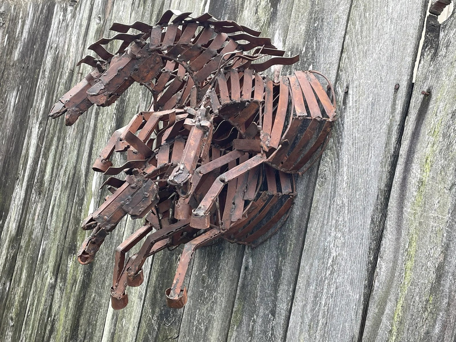 Wild Stallions Oxidized Metal Wall Hanging - 9