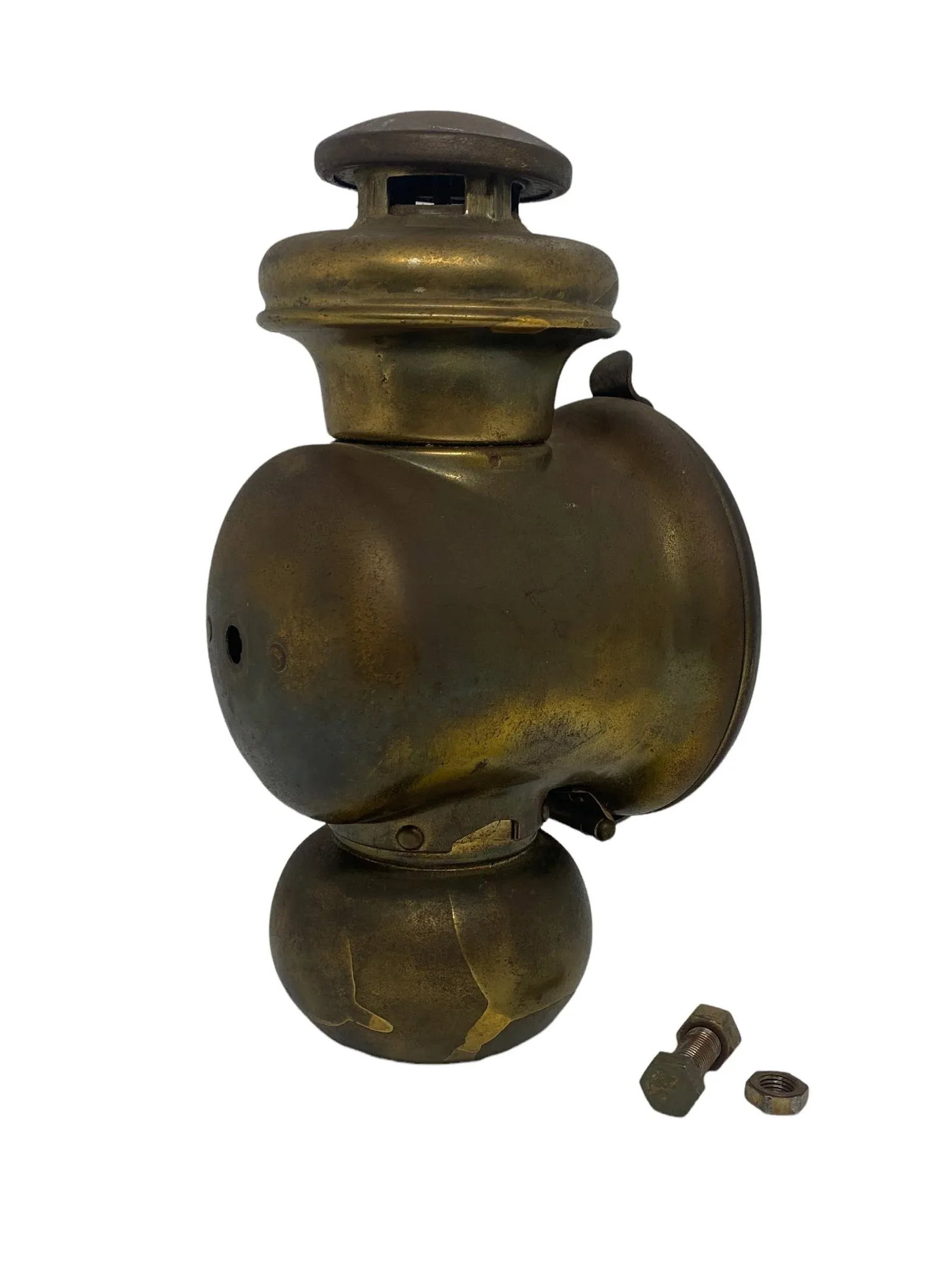 1914 Ford E & J No.3-414 Brass Kerosene Cowl Light - 2