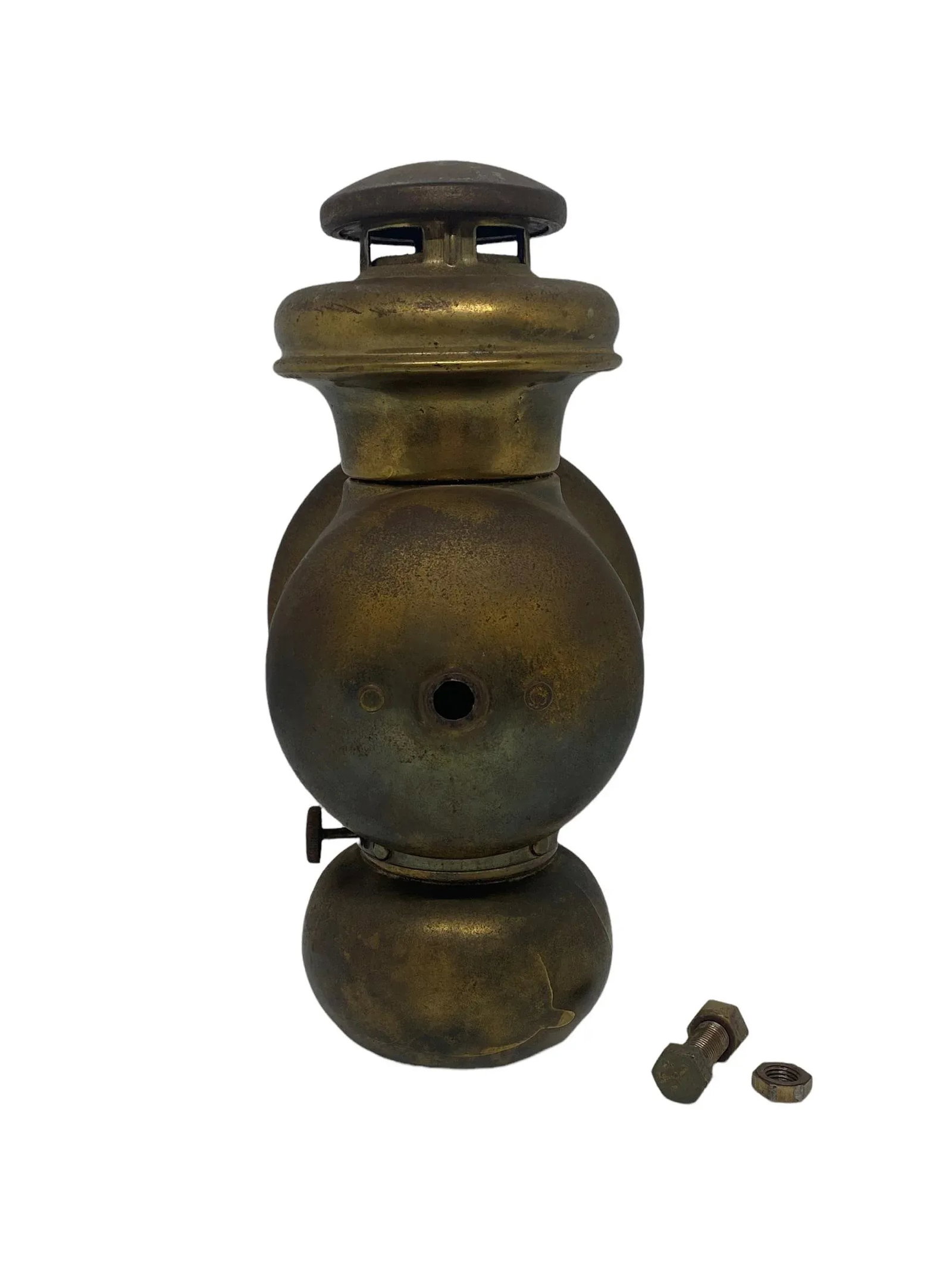 1914 Ford E & J No.3-414 Brass Kerosene Cowl Light - 3
