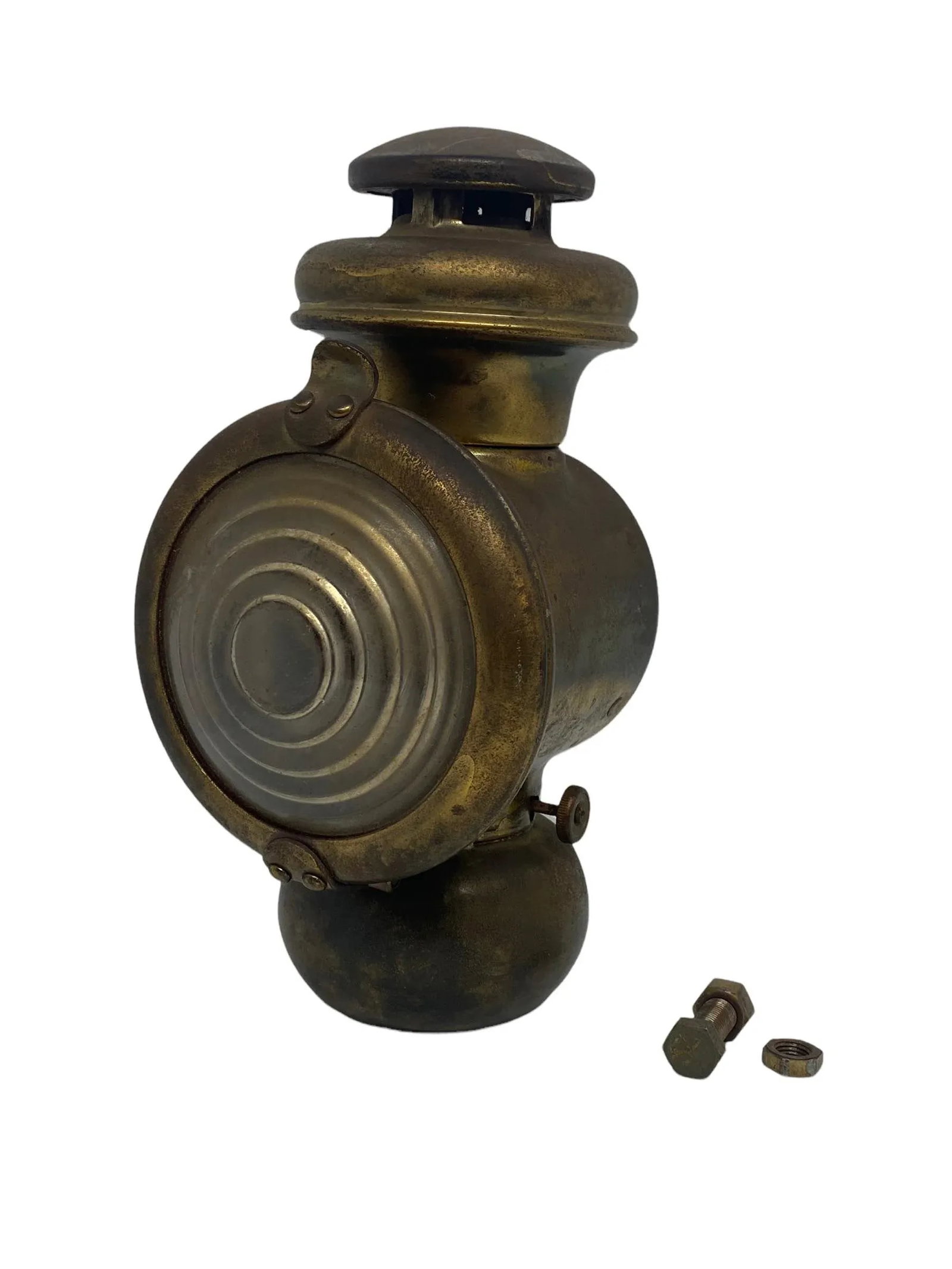 1914 Ford E & J No.3-414 Brass Kerosene Cowl Light - 5