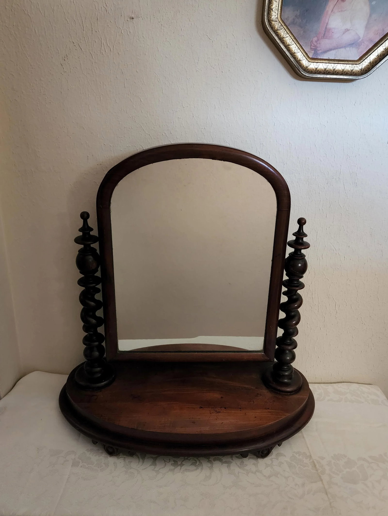 19th Century Victorian Gentleman's Shaving Mirror - 11