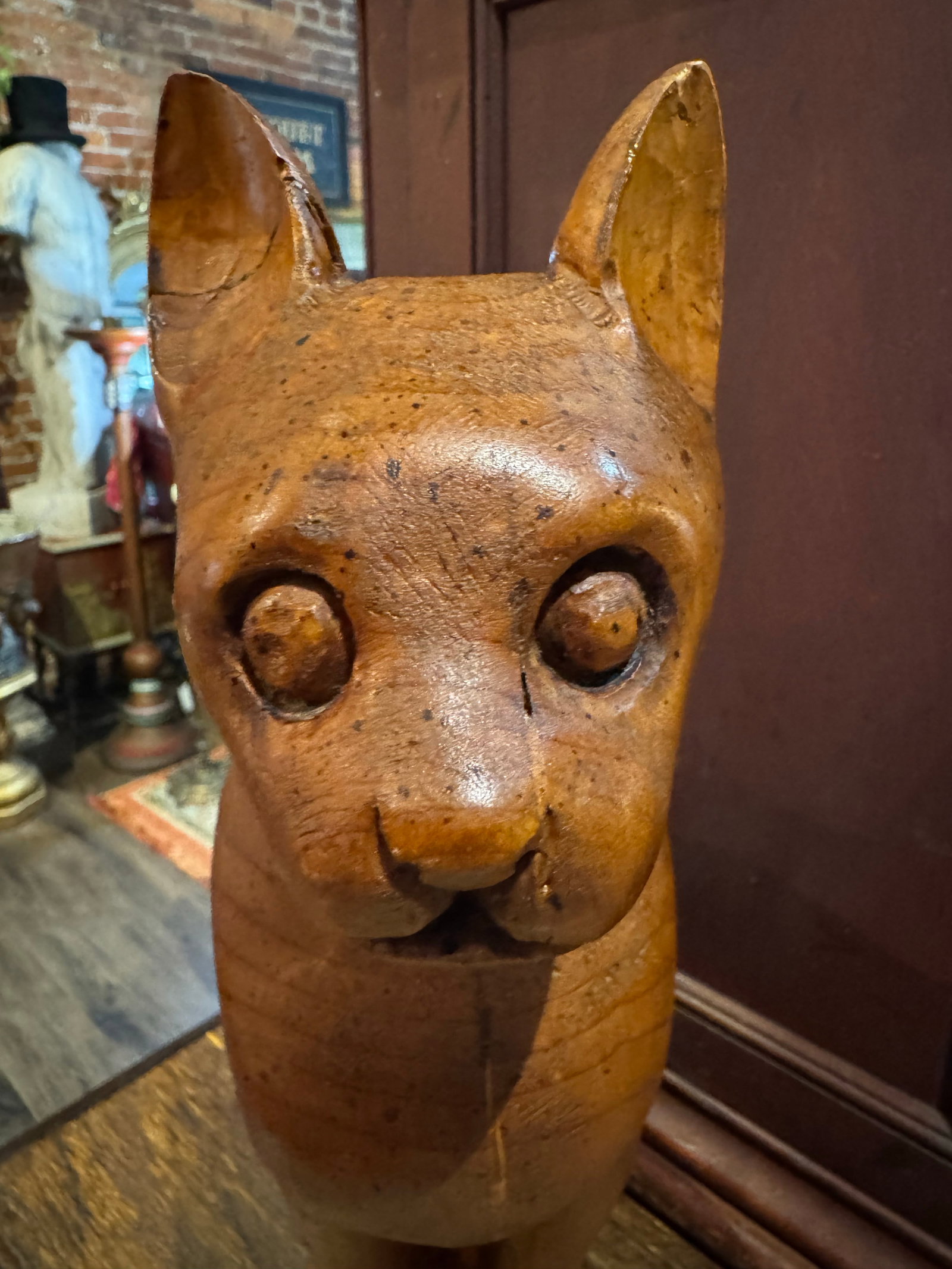 Vintage Midcentury Cat Sculpture - Attr. Sarreid, Italy - 7