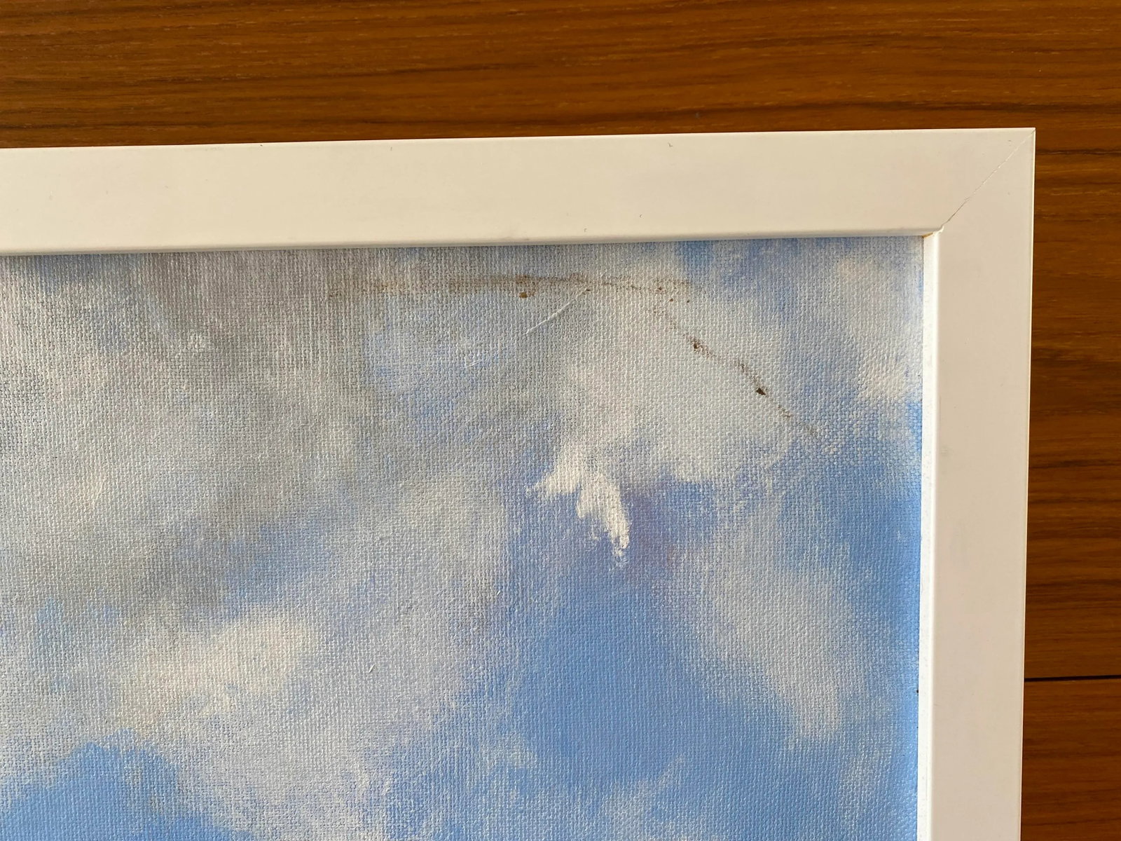 Framed Vintage Abstract Landscape Painting - 7