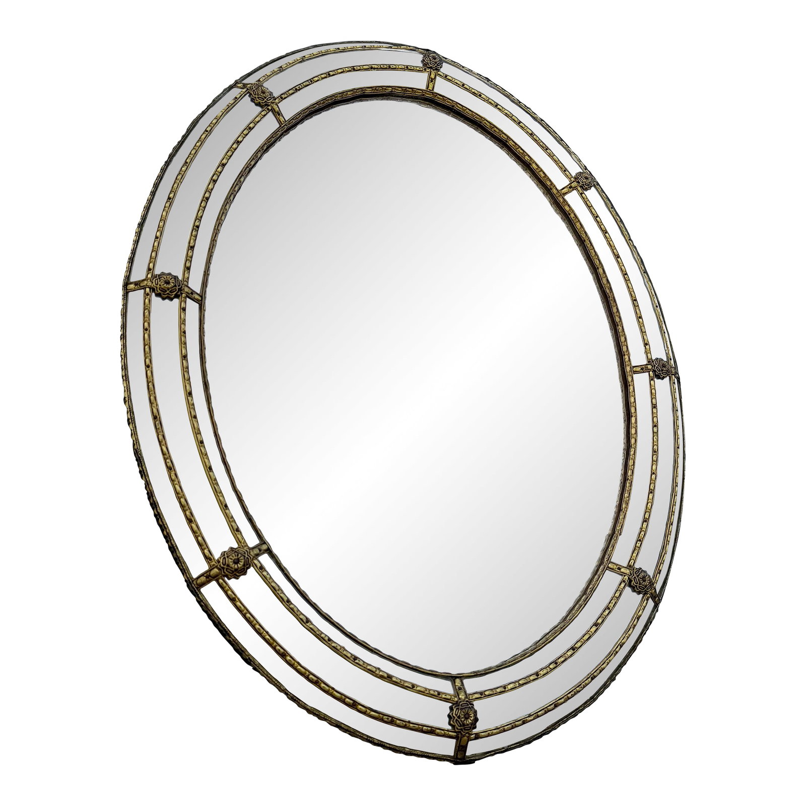 Vintage Venetian Style Oval Wall Mirror (1 of 9)