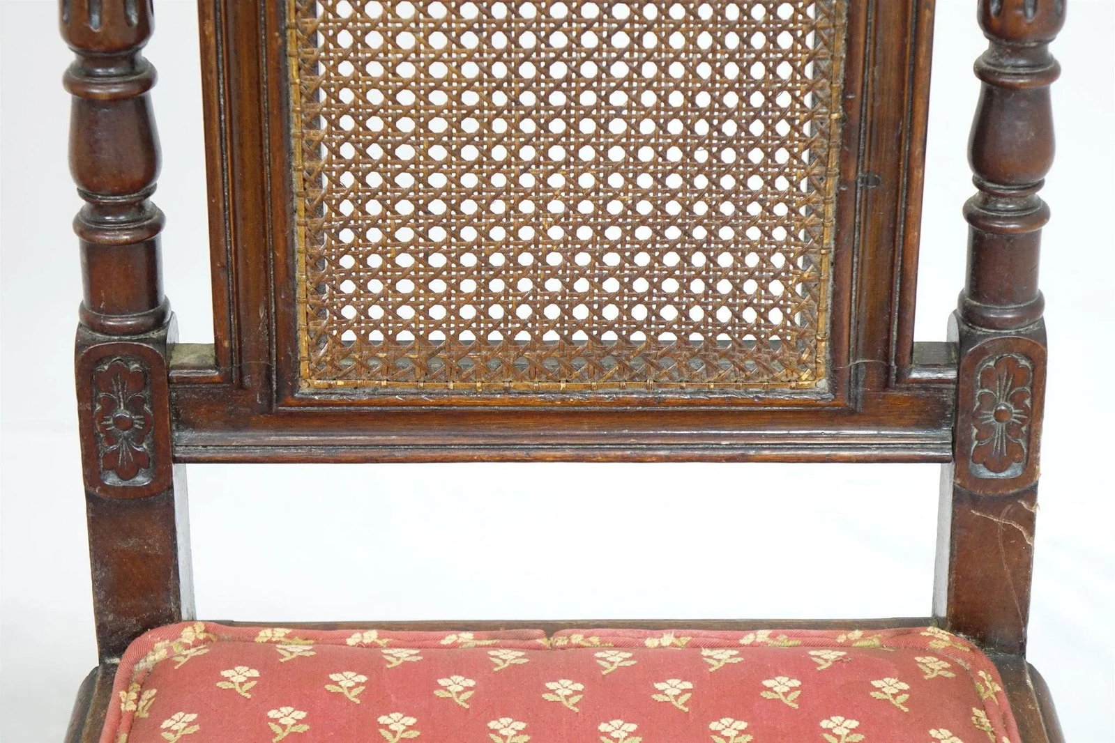 1940s Vintage Chairs With Elaborate Woodwork - a Pair - 6