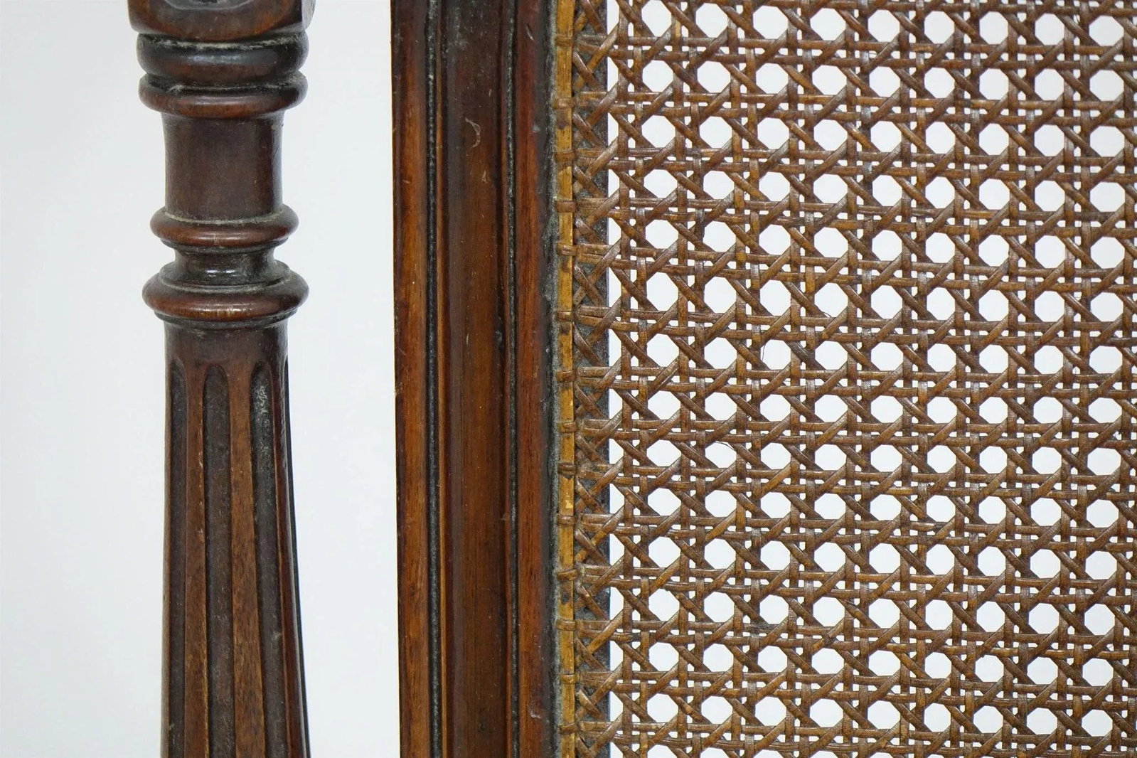 1940s Vintage Chairs With Elaborate Woodwork - a Pair - 8