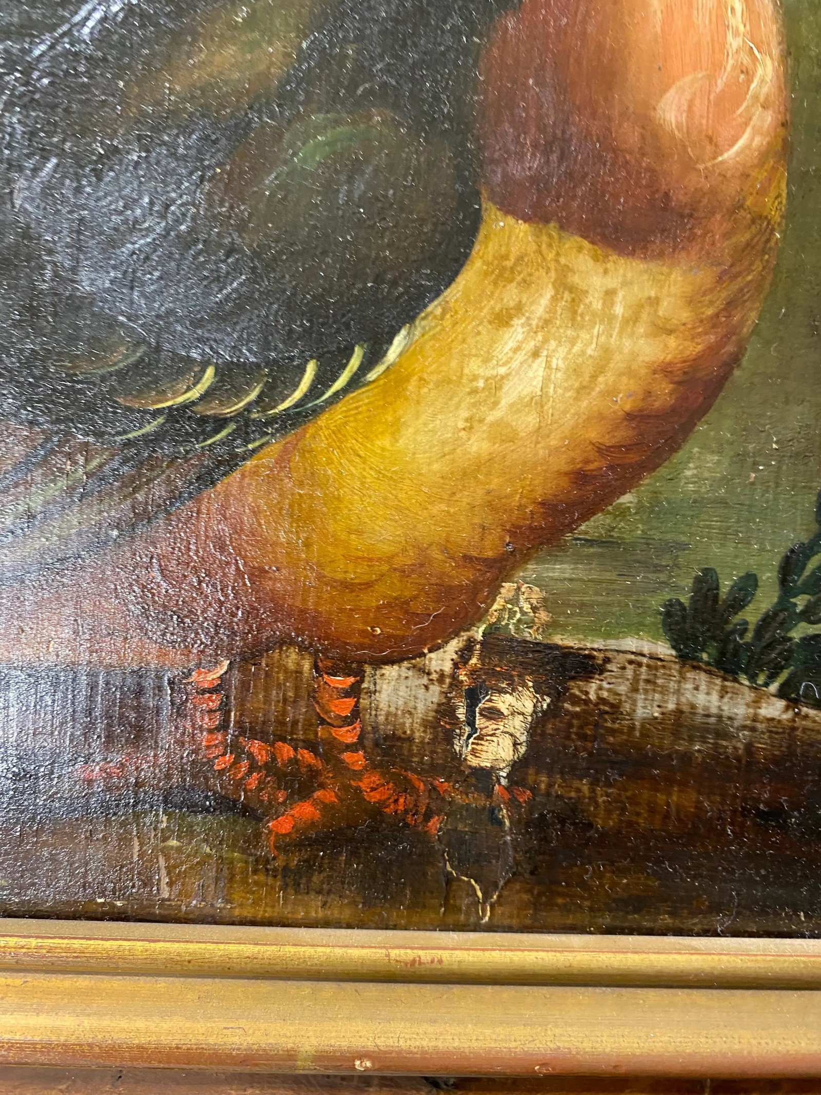 19th Century Dutch School Landscape Painting of Ducks After Melchior D'Hondecoeter - 9