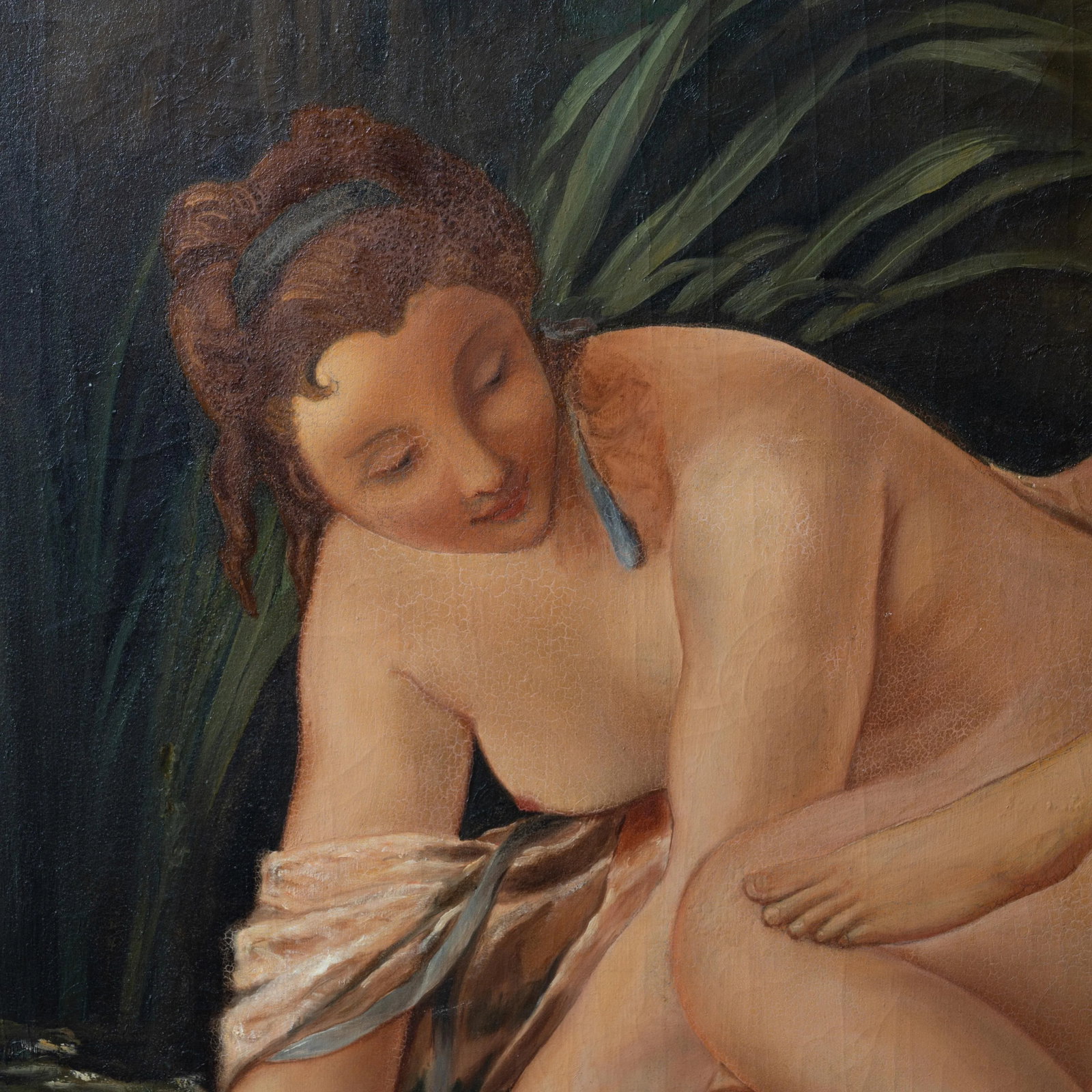 Diana Bathing, After Boucher Oil on Canvas, 19th Century - 5