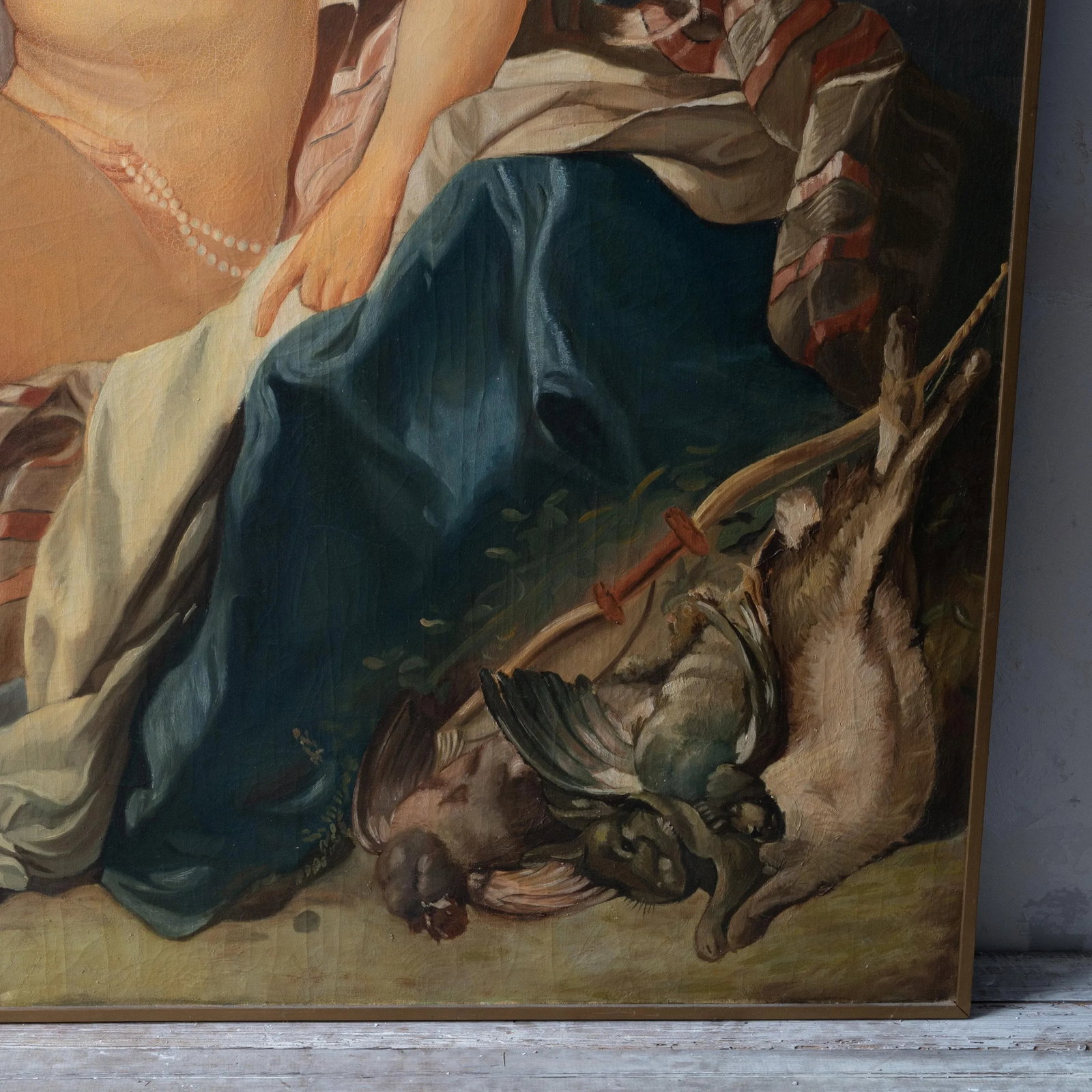 Diana Bathing, After Boucher Oil on Canvas, 19th Century - 7